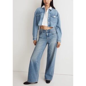 MADEWELL Denim Cropped Shirt